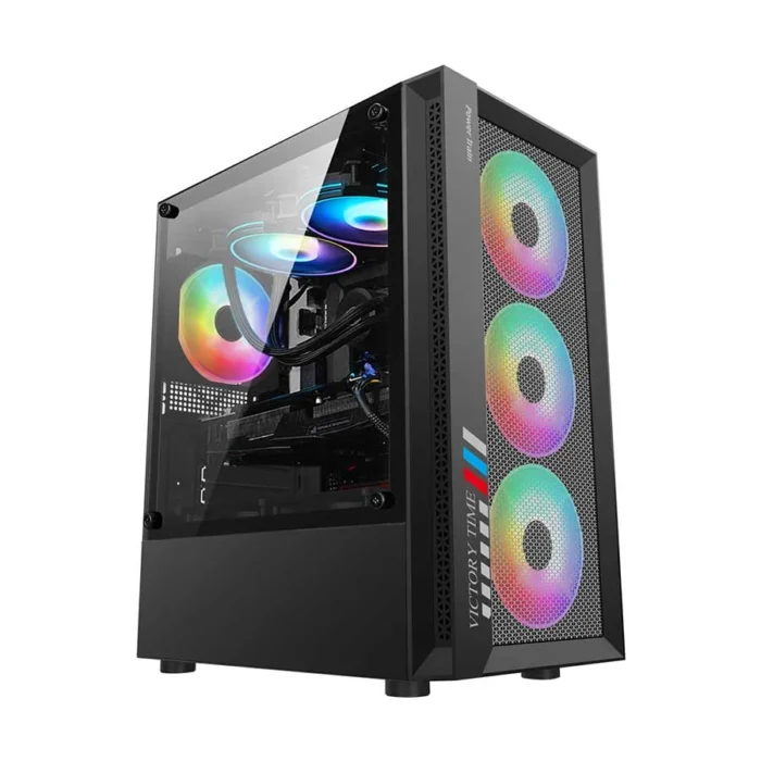 Power Train PT-701B Black M-ATX Gaming Desktop Case - Gomti Computer ...