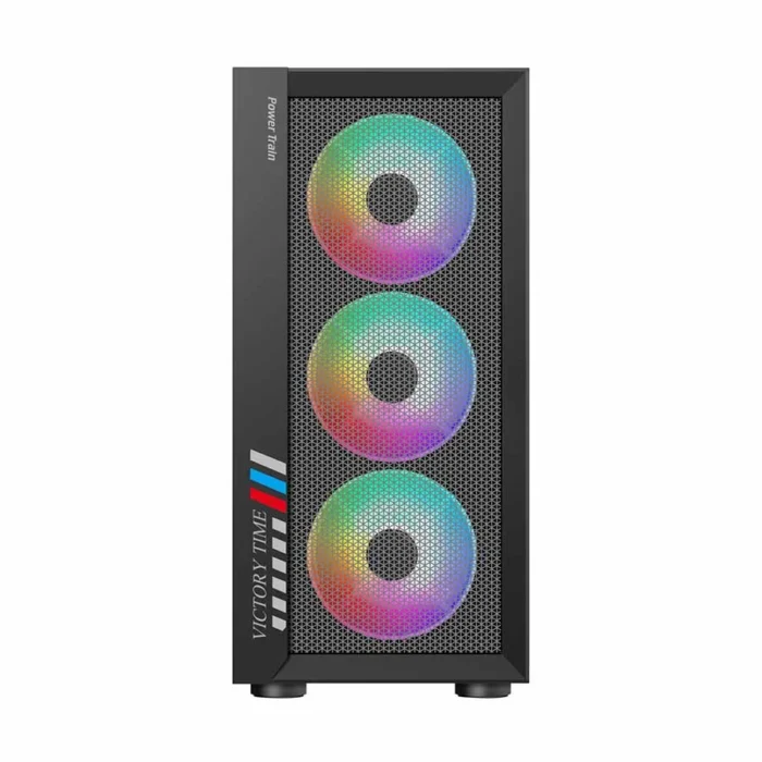 Power Train PT-701B Black M-ATX Gaming Desktop Case - Gomti Computer ...