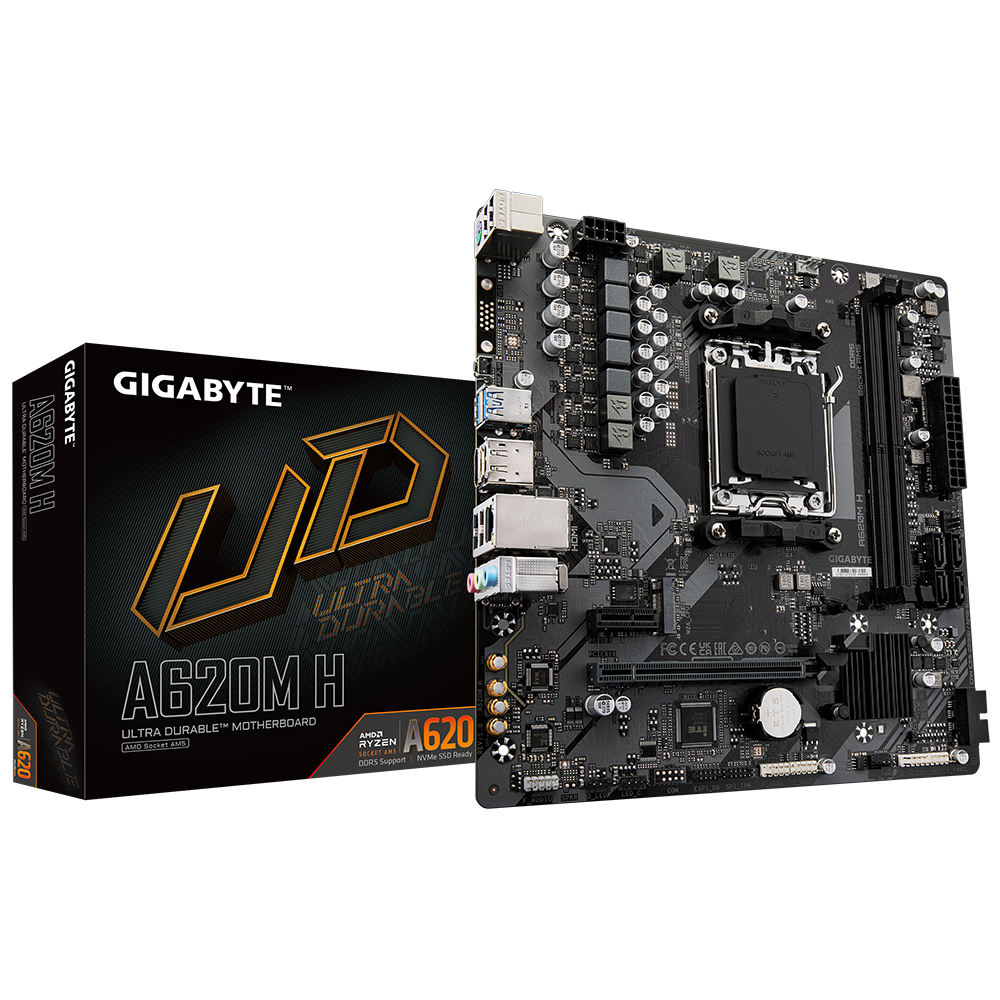 Gigabyte A620M H DDR5 AMD AM5 Micro-ATX Motherboard